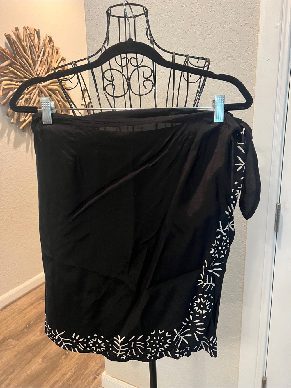 Calvin Klein Sport Black Sarong Wrap Skirt